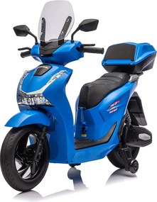 Scooter Elettrico per Bambini Licenza Ufficiale Honda SH125 12V con Ruote EVA e Sedile Pelle Blu...