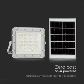 LED Proiettore solare da esterno LED/6W/3,2V IP65 4000K bianco + +TC