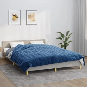Coperta Ponderata Blu 200x225 Cm 9 Kg Tessuto /