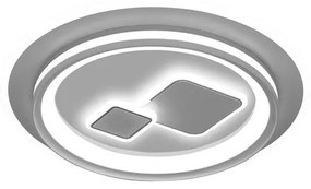 Plafoniera LED Dyana Ø 50 cm bianco IP20 cct da bianco caldo a bianco freddo con regolazione di temperatura, 4200 lumen NOVECENTO