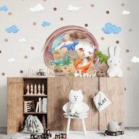 Adesivo murale per bambini - Dragon Land | Inspio