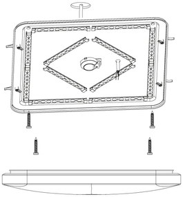 Eglo 98449 - Plafoniera LED FRANIA-S LED/49,5W/230V