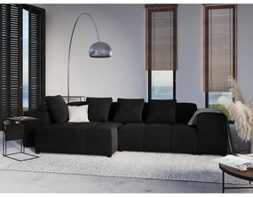 Modulo divano in velluto nero Rome Velvet - Cosmopolitan Design
