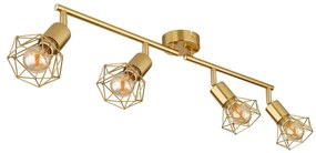 Globo 54802GB-4 - Faretto XARA I 4xE14/40W/230V oro