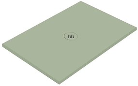 Piatto doccia in ceramica extra slim verde L 90 x L 90 cm