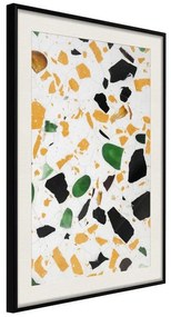 Poster  Terrazzo CloseUp  Cornice Quadri Cornice nera con pass-partout, Larghezza x Altezza Home decor 40x60