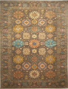Kazak Tappeto 470 x 360 Marrone (Pakistan) Annodato A Mano