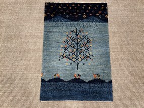 Gabbeh Tappeto persiano 90 x 60 Blu (Iran) Annodato A Mano