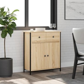 Credenza Rovere Sonoma 70x30x80 Cm İn Legno Multistrato /