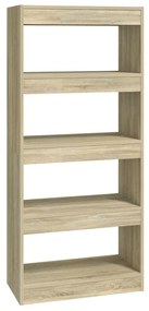 Libreria/Divisorio Rovere Sonoma 60x30x135 cm Legno Multistrato