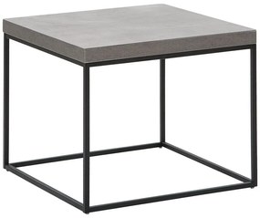 Tavolino da caffè metallo nero 60 x 60 cm DELANO Beliani