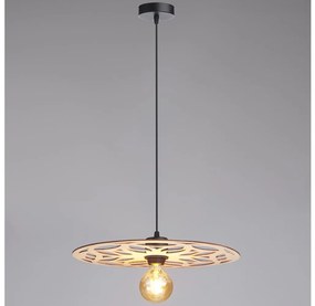 Lampadario a sospensione con filo FALCO 1xE27/60W/230V diametro 40 cm beige