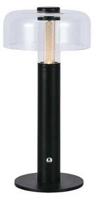 Lampada da tavolo LED dimmerabile ricaricabile 1W 5V 3000K 1800mAh nera