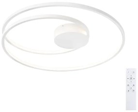 Brilagi- Lampada da soffitto LED dimmerabile TWISTER LED/75W/230V Ø 70 cm bianco + telecomando