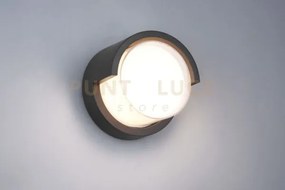 Puno applique led 8w 800lm, 3000k da esterno quadtrata metallo nero...
