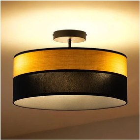 Plafoniera da soffitto ALBA 3xE27/15W/230V Ø 40 cm nero/marrone