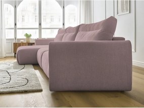 Divano angolare in rosa chiaro Aden – Bobochic Paris