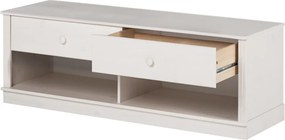 Mobile TV bianco in legno di pino 137x47 cm Anita - Støraa