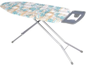 Costway Asse da stiro con supporto per ferro da 149x38cm, Tavolo da stiro in acciaio al carbonio con altezza regolabile 2 Colori