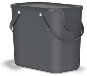 Bidone per rifiuti in plastica riciclata da 25 l Albula - Rotho