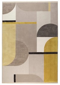 Tappeto giallo-grigio , 160 x 230 cm Hilton - Zuiver