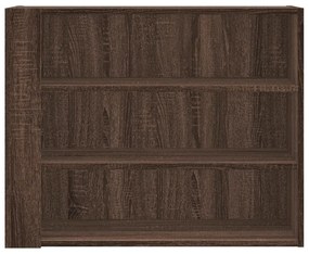 Armadietto a muro rovere marrone 75x35x60 cm in truciolato