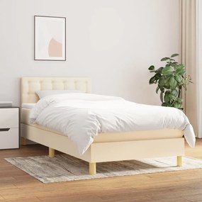 Giroletto A Molle Con Materasso Crema 90x200 Cm İntessuto /