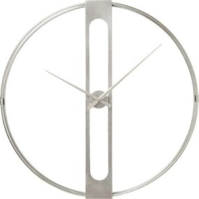 Orologio da parete in argento Clip, diametro 60 cm - Kare Design