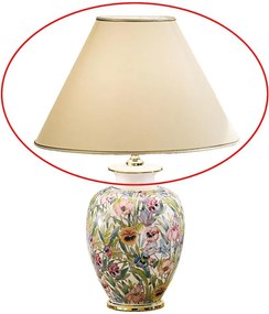 Kolarz 0014.S02 - Paralume di ricambio per lampada da tavolo GIARDINO E27 Ø 40 cm beige