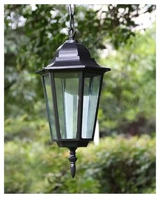 Lampadario da esterno 1xE27/20W/230V IP43 nero