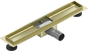 Mexen Flat corpo per scarico lineare 60 cm, oro spazzolato - 1A15060