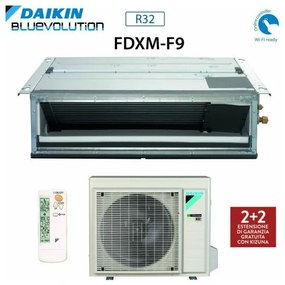 Climatizzatore Condizionatore Daikin Bluevolution Inverter Canalizzato Ultrapiatto 18000 Btu FDXM50F3/F9 R-32 Wi-Fi Optional - Garanzia Italiana
