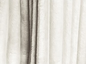 Divano beige allungabile/con contenitore con rivestimento in velluto a coste 266 cm Kini – Makamii