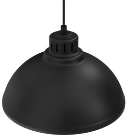 Lampadario a sospensione con filo SVEN 1xE27/15W/230V nero/oro