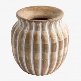 Vaso in legno di mango Ribao Ø18 cm - Sklum