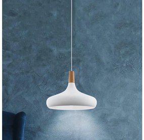 Eglo 901179-Lampada a sospensione con cavo SABINAR 1xE27/40W/230V Ø40cm bianca-