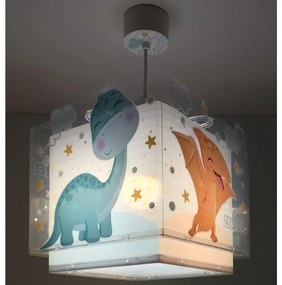 Dalber 63452 - Lampadario per bambini BABY DINOS 1xE27/15W/230V multicolore