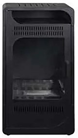 Stufa a bioetanolo antiribaltamento FIAMMETTA  ventilata total black