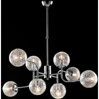 Lampadario Moderno Ikarus Cromo 8 Luci E14