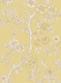 Cole & Son Carta da parati Paradise Tree - Buttercup Yellow and Cream