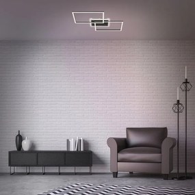 Plafoniera LED Frame nero IP20, 4200 lumen