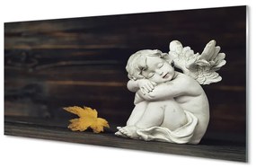Quadro acrilico Tavola di foglie d'angelo addormentato 100x50 cm