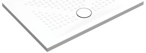 Piatto doccia in ceramica PUNTO bianco L 100 x L 70 x H 3.5 cm opaco