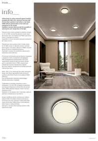 Redo 01-3731 - Plafoniera LED FRISBI LED/12W/230V 3000/4000K IP44 bianco