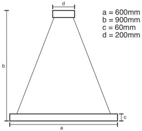 Lampadario a sospensione con filo LED dimmerabile LED/85W/230V 3000-6500K + telecomando