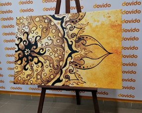 Stampa su tela – Mandala con tocco vintage