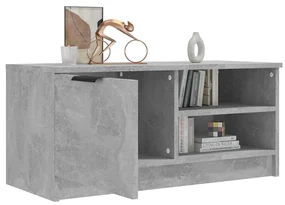 Mobile porta tv grigio cemento 80x35x36,5 cm legno multistrato