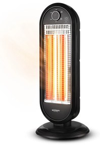 Stufa Elettrica Flare Oscillante con Tecnologia al Carbonio e Antiribaltamento