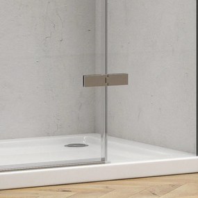 Kamalu - porta doccia battente 180 cm con 2 laterali fissi | kt6000