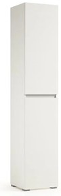 Mobile lavanderia Laundry 2 ante in truciolare bianco P 37 x L 45 x H 195 cm